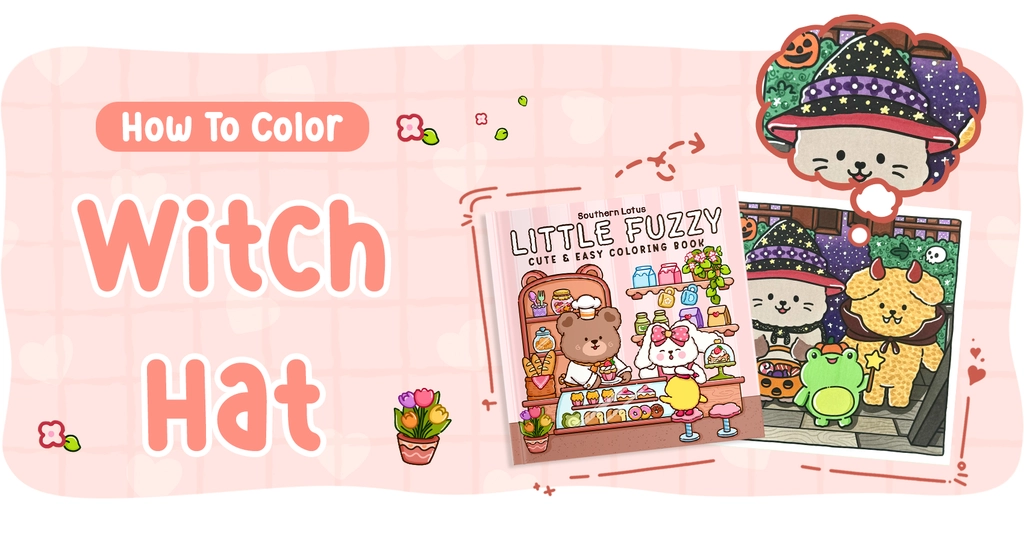 HOW TO COLOR - WITCH HAT