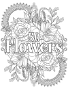 50 Flowers Coloring Book - thumbnail - 3