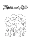 Mom and Kids Coloring Book - thumbnail - 3