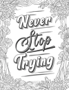 Never Stop Trying Coloring Book - thumbnail - 3