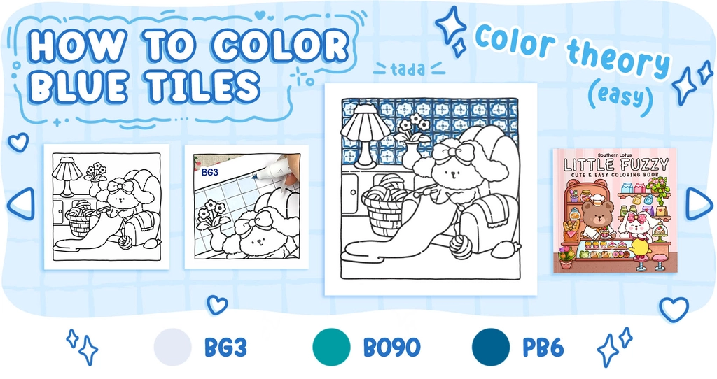 How to Color Blue Tiles