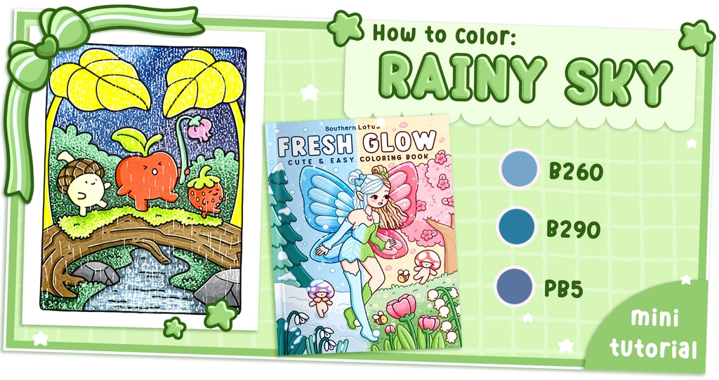 How to Color Rainy Sky