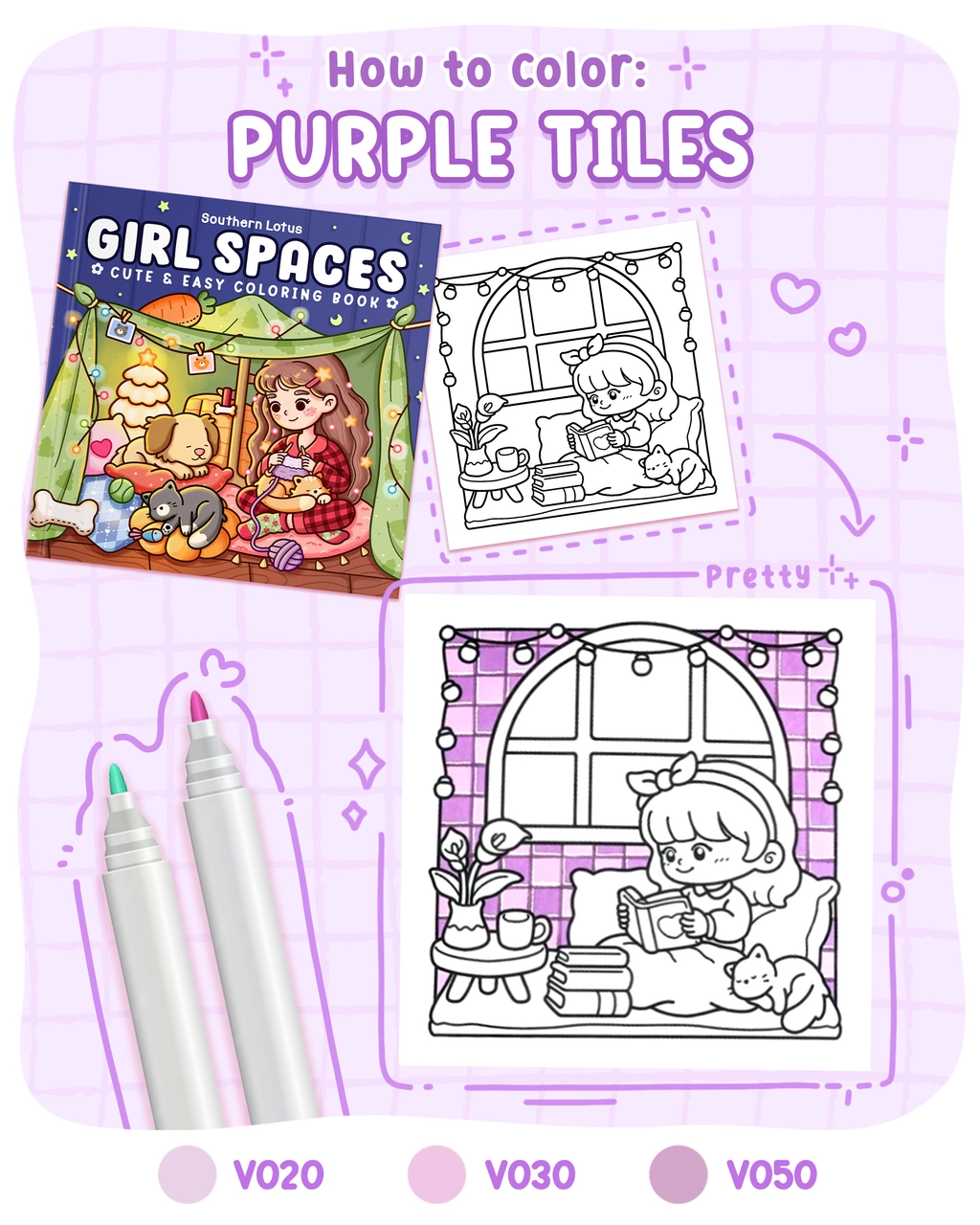 How to Color Purple Tiles