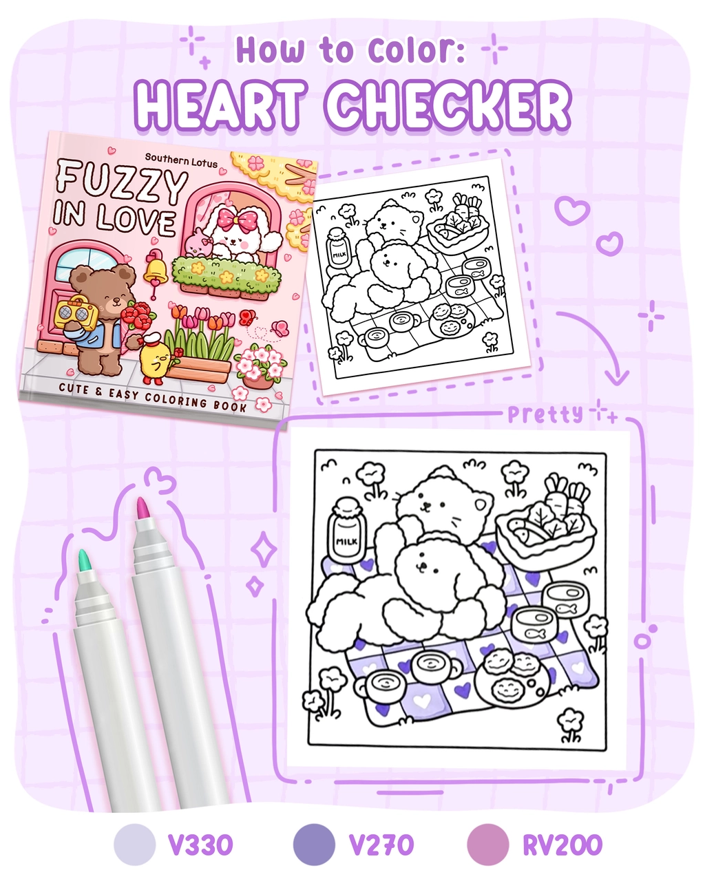 How to Color Heart Checker