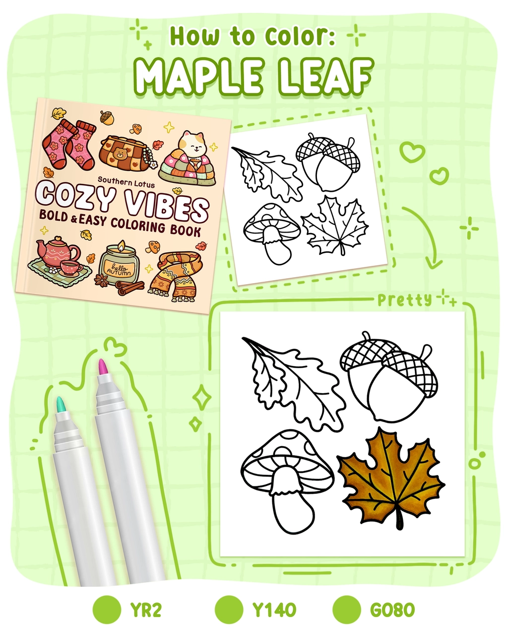 How to Color Maple Leaf