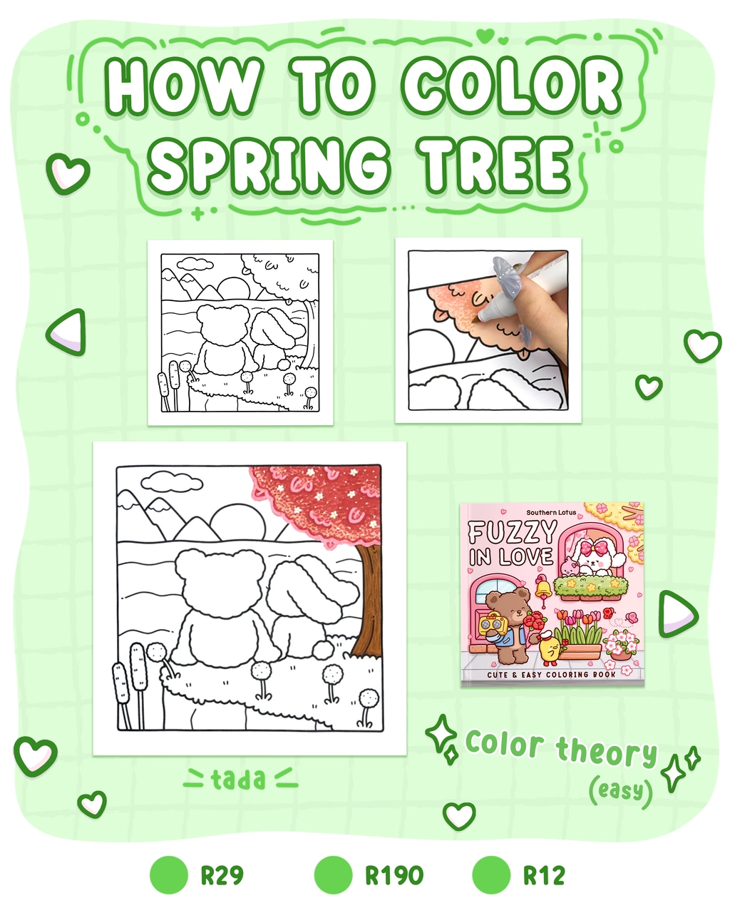 How to Color Spring Tree