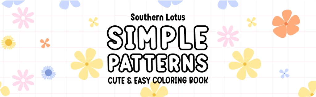Unlock Creativity with Simple Pattern Cute & Easy Coloring Book