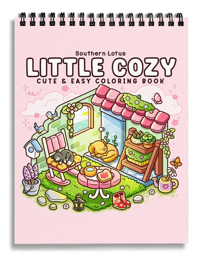 Little Cozy Cute & Easy Coloring Book - 2