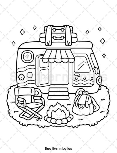 Little Cozy Cute & Easy Coloring Book - 4