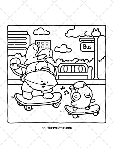 Little Fuzzy Cute & Easy Coloring Book - 6