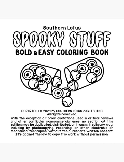 Spooky Stuff Coloring Book - 4