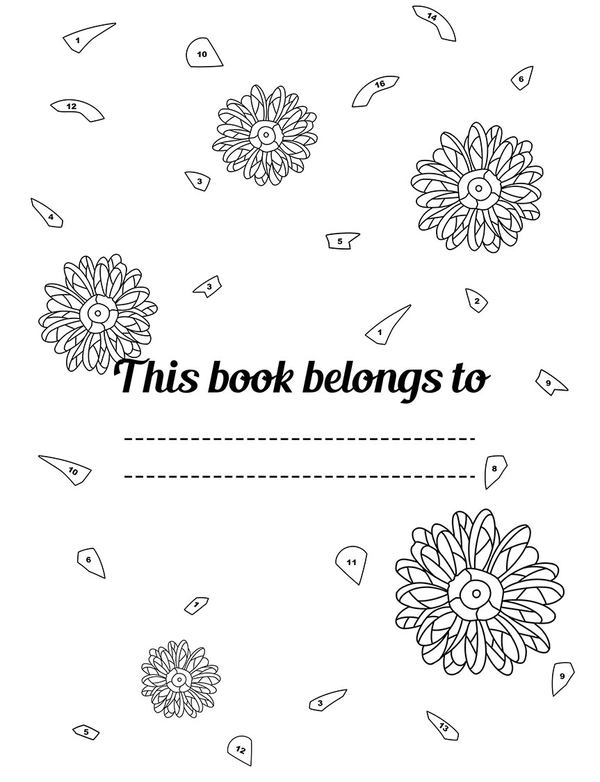 Color By Number Flowers Coloring Book - 4