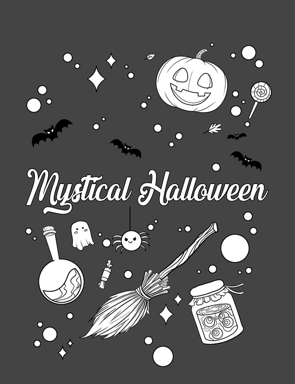Mystical Halloween Coloring Book - 3