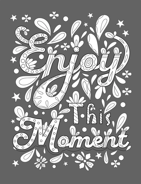 Enjoy This Moment Coloring Book - 3