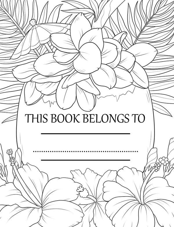 Tropical Scenes Coloring Book - 4