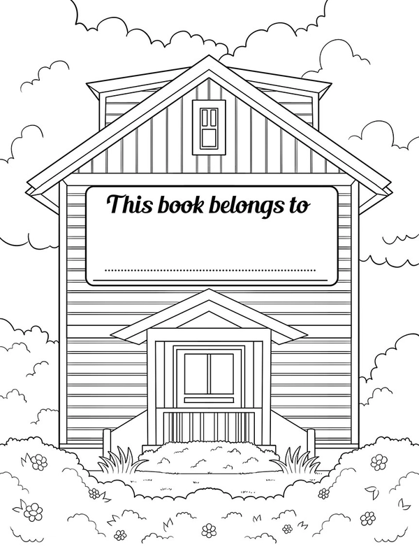 Cozy House Exteriors Coloring Book - 4