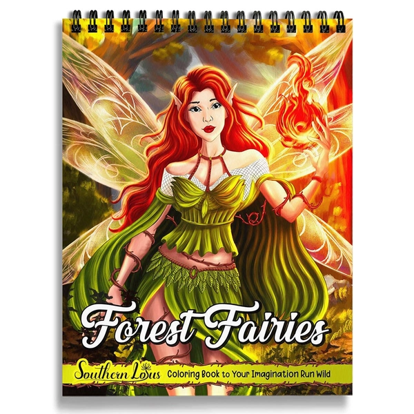 Forest Fairies Coloring Book - 2