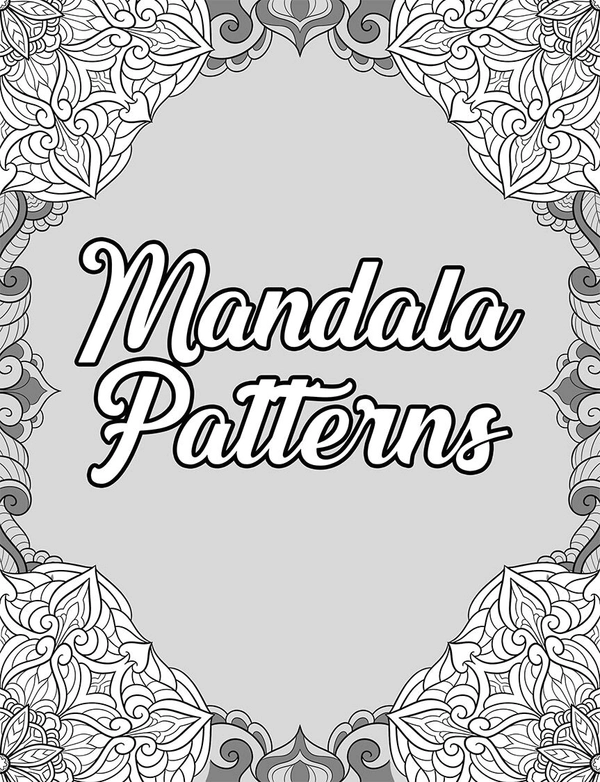 Mandala Pattern Coloring Book - 3