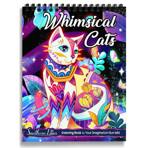 Whimsical Cats Coloring Book - 2