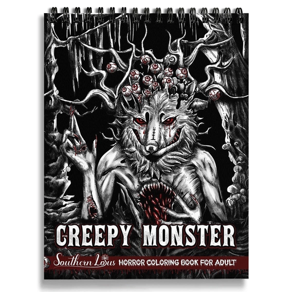 Creepy Monster Coloring Book - 2