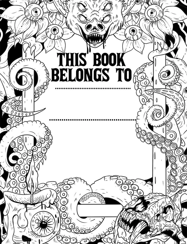 Creepy Monster Coloring Book - 4