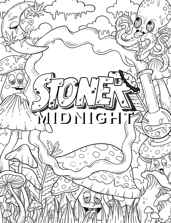 Stoner Midnight Coloring Book - 3