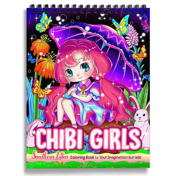 Chibi Girls Coloring Book - 2