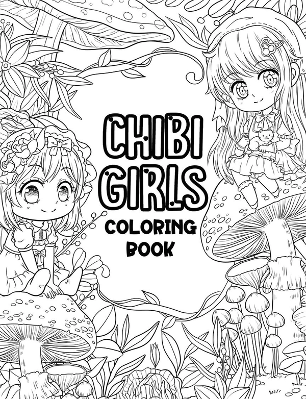 Chibi Girls Coloring Book - 3