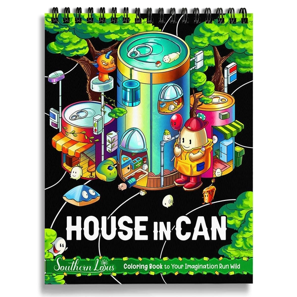 House In Can Coloring Book - 2