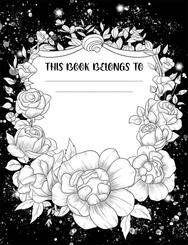Flowers At Night Coloring Book - 4