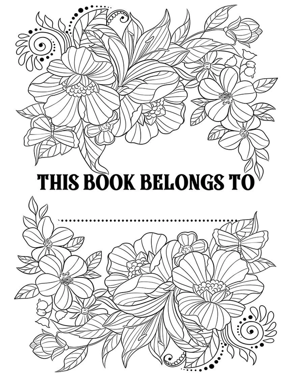 50 Flowers Coloring Book - 4