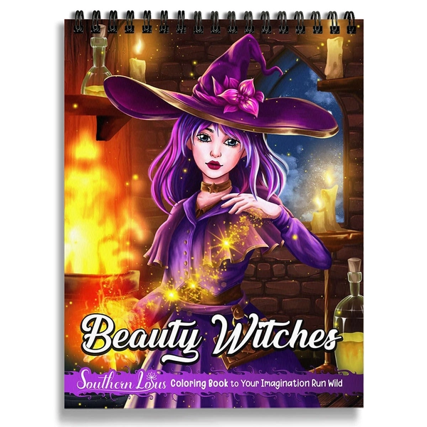 Beauty Witches Coloring Book - 2