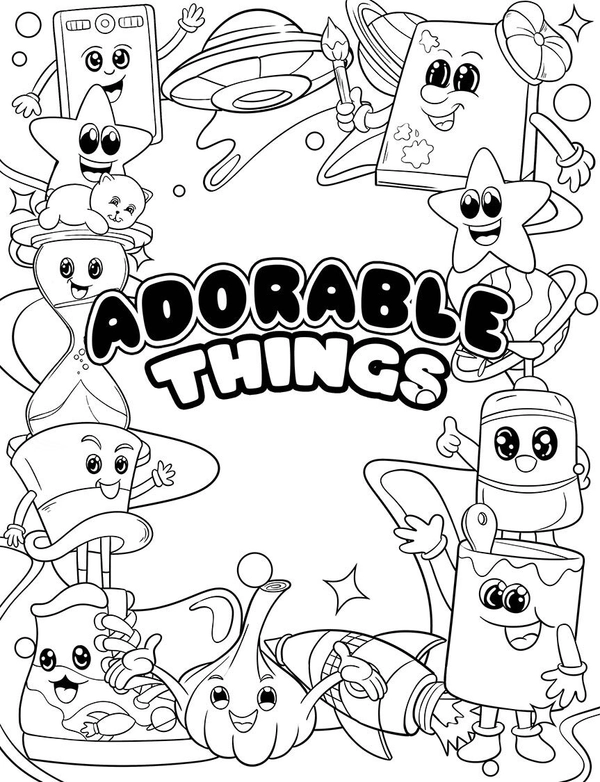Adorable Things Coloring Book - 3