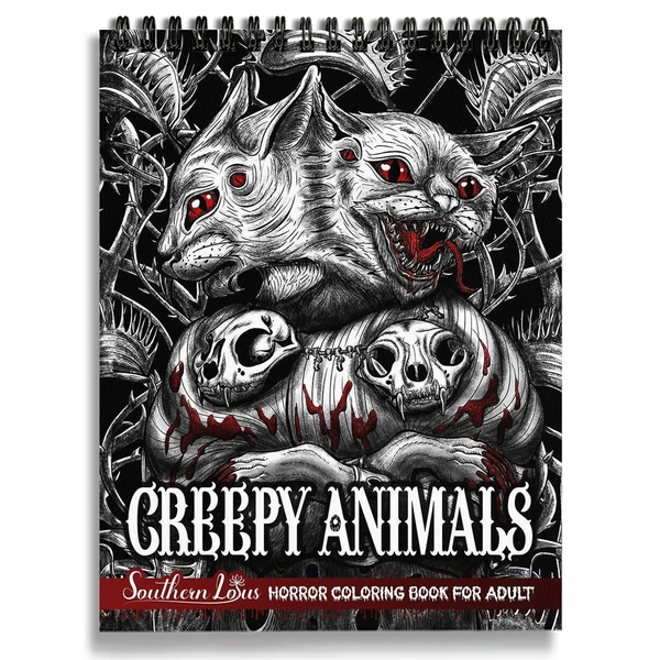 Creepy Animals Coloring Book - 2
