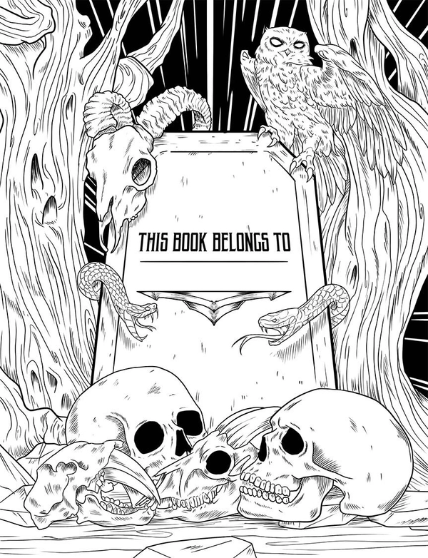 Creepy Animals Coloring Book - 4