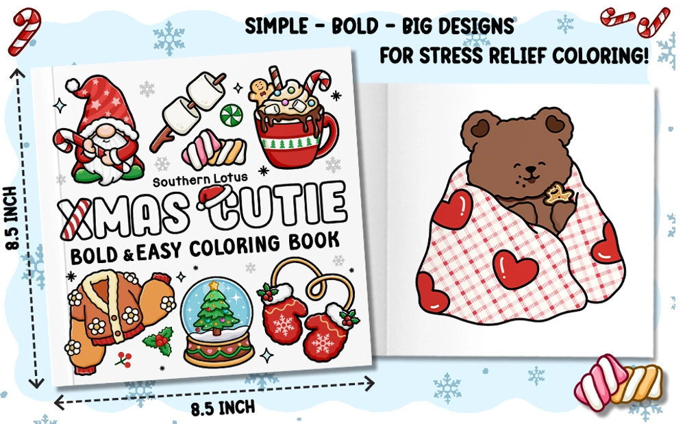 Xmas Cutie Coloring Book - content plus - 3