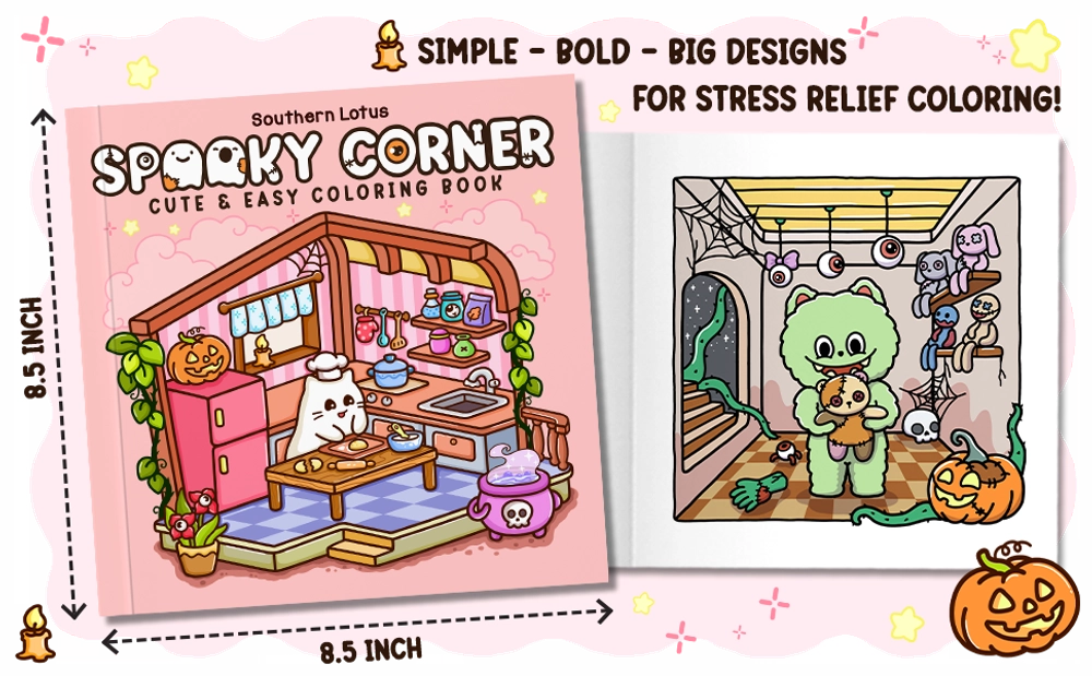 Spooky Corner Coloring Book - content plus - 3