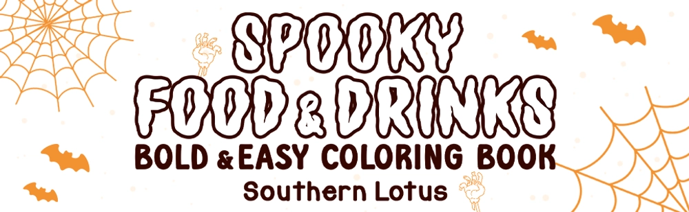 Spooky Food & Drinks Coloring Book - content plus - 0