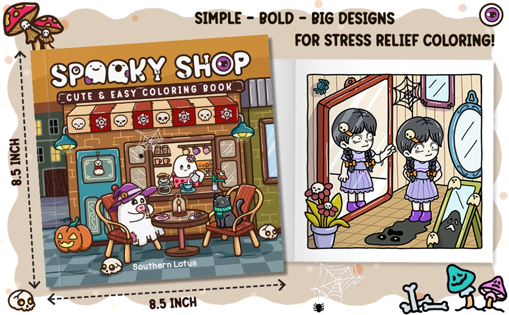 Spooky Shop Coloring Book - content plus - 3