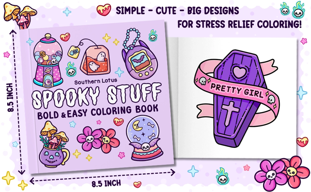 Spooky Stuff Coloring Book - content plus - 3
