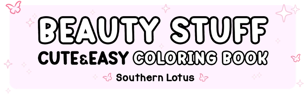 Beauty Stuff Cute & Easy Coloring Book - content plus - 0