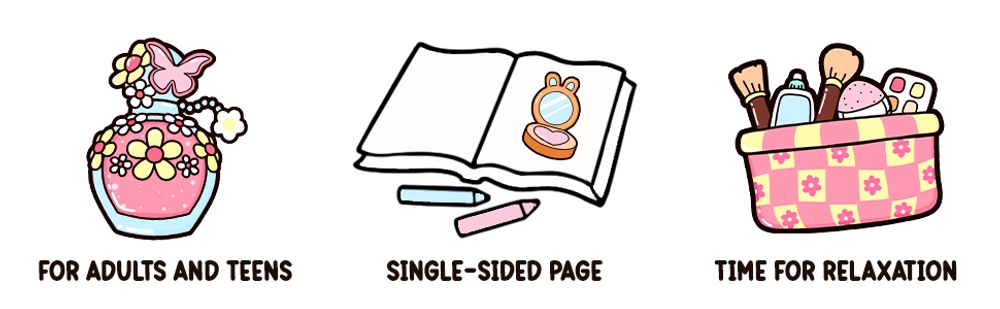 Beauty Stuff Cute & Easy Coloring Book - content plus - 2