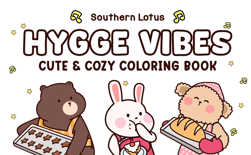 Hygge Vibes Cute & Cozy Coloring Book - content plus - 0