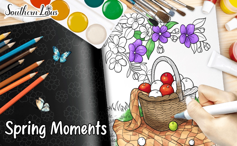 Spring Moments Coloring Book - content plus - 0