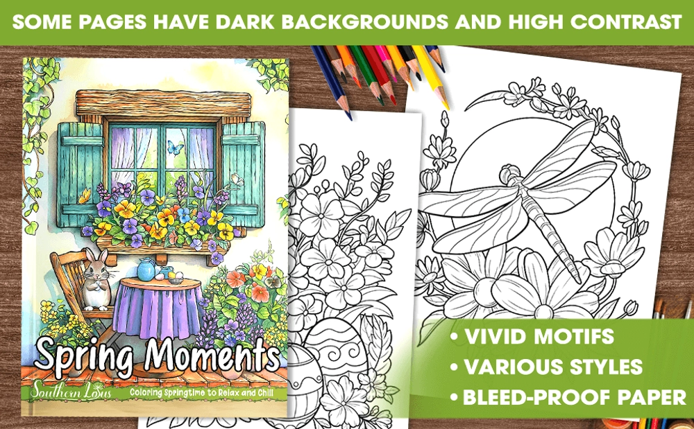 Spring Moments Coloring Book - content plus - 1