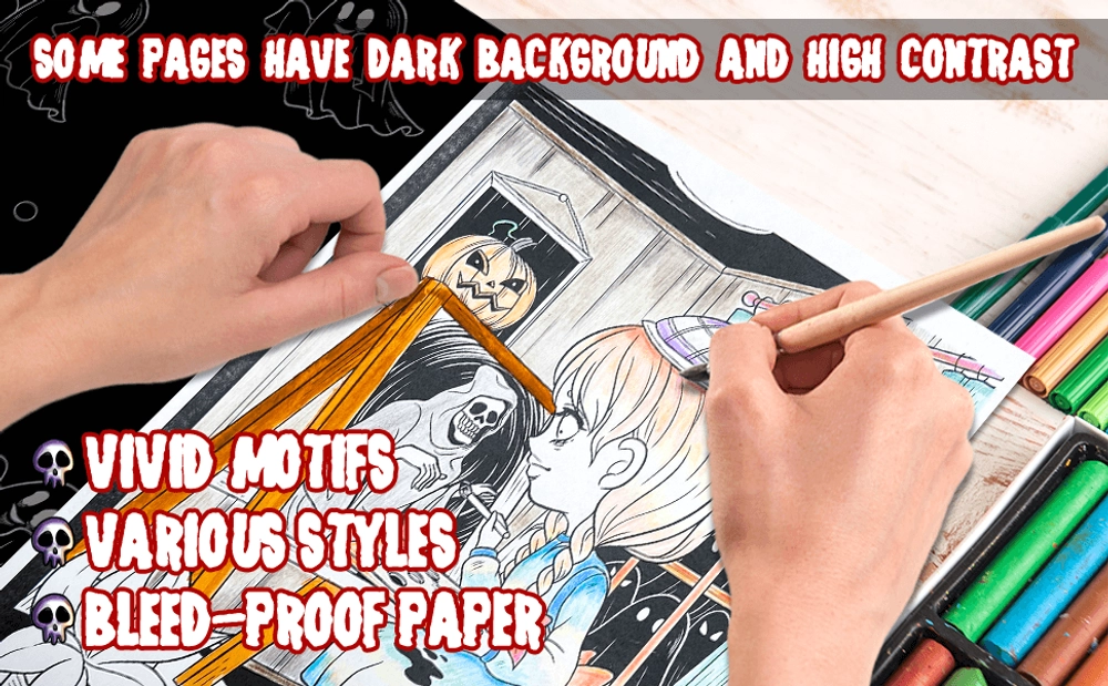 Creepy Girl Coloring Book - content plus - 1