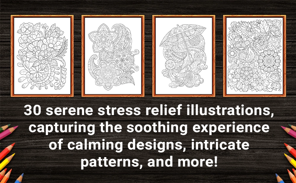 Color By Number Stress Relief Coloring Book - content plus - 2