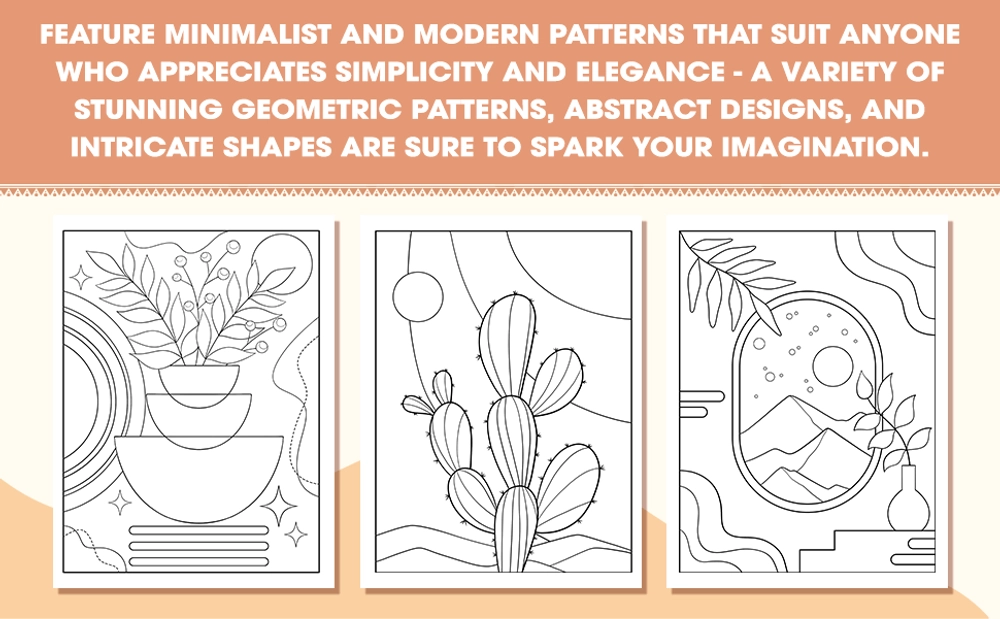 Minimalist Art Ver 2 Coloring Book - content plus - 2