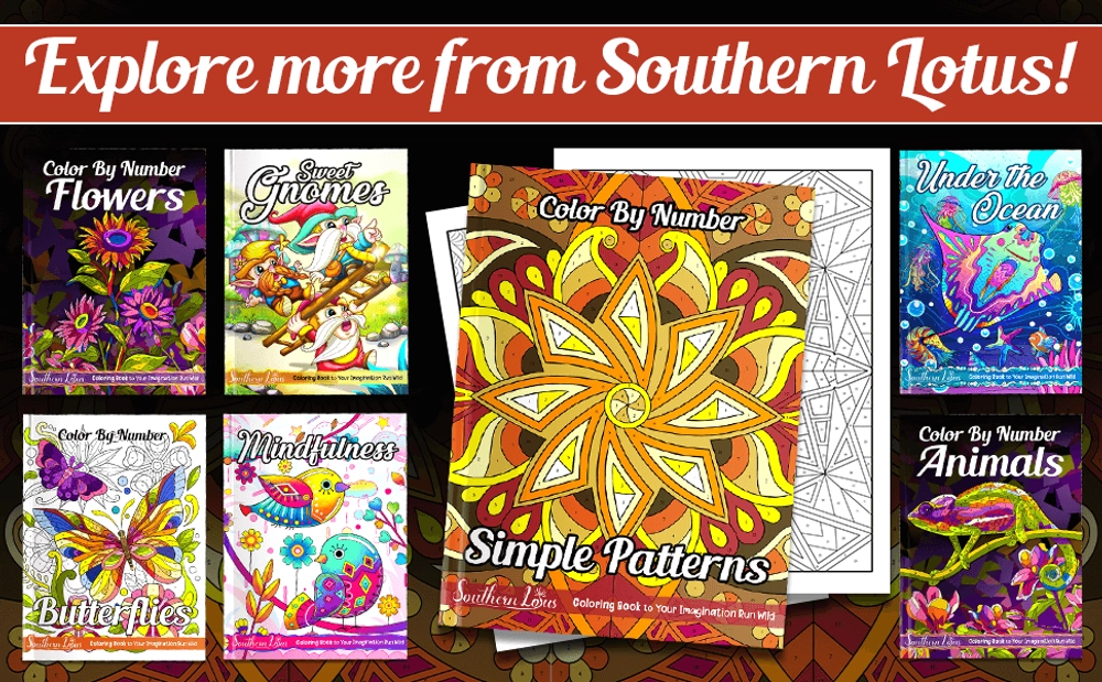 Color By Number Simple Patterns Coloring Book - content plus - 3