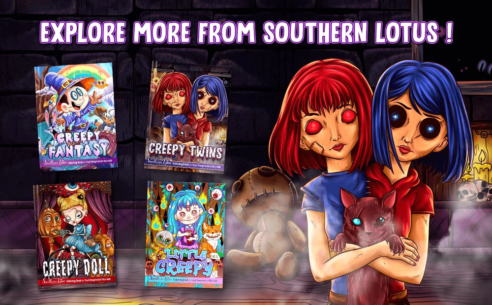 Creepy Twins Coloring Book - content plus - 3